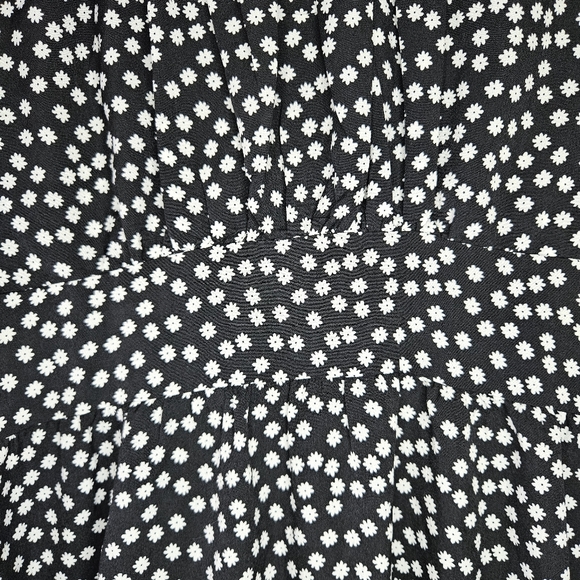 Gomelly Square Neck Short Sleeve Midi Dress Sz L - Picture 9 of 15